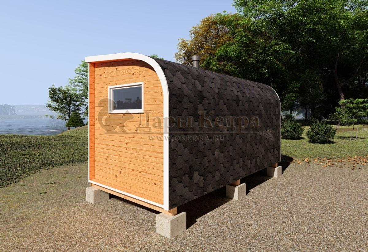 Баня «Парус» из кедра 4х2,2 м